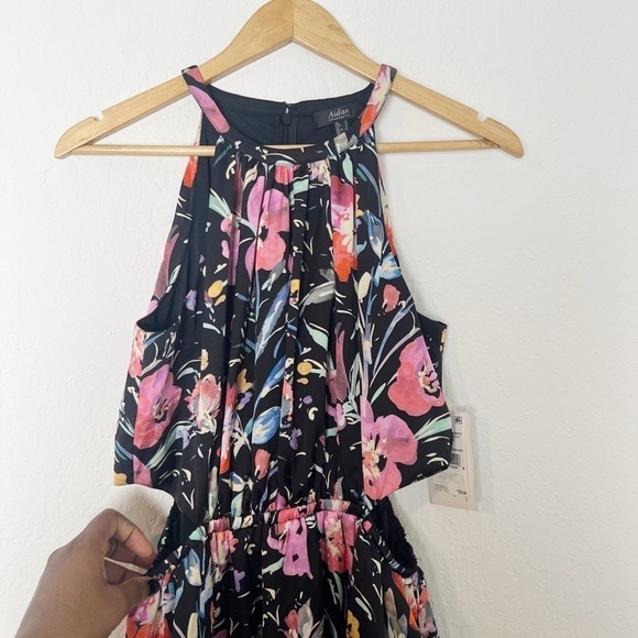 Aidan Mattox Tiered Floral Maxi Dress - Picture 2 of 10